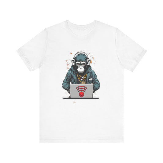 Monkey Hacker T-Shirt - Cool and Edgy Graphic Tee Unisex