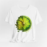 Lime T-Shirt - Vibrant Citrus Graphic Tee 'Squeeze the Day!' Unisex Tee