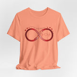 T-Shirt with Infinity Symbol and Hearts Forever and Always Design