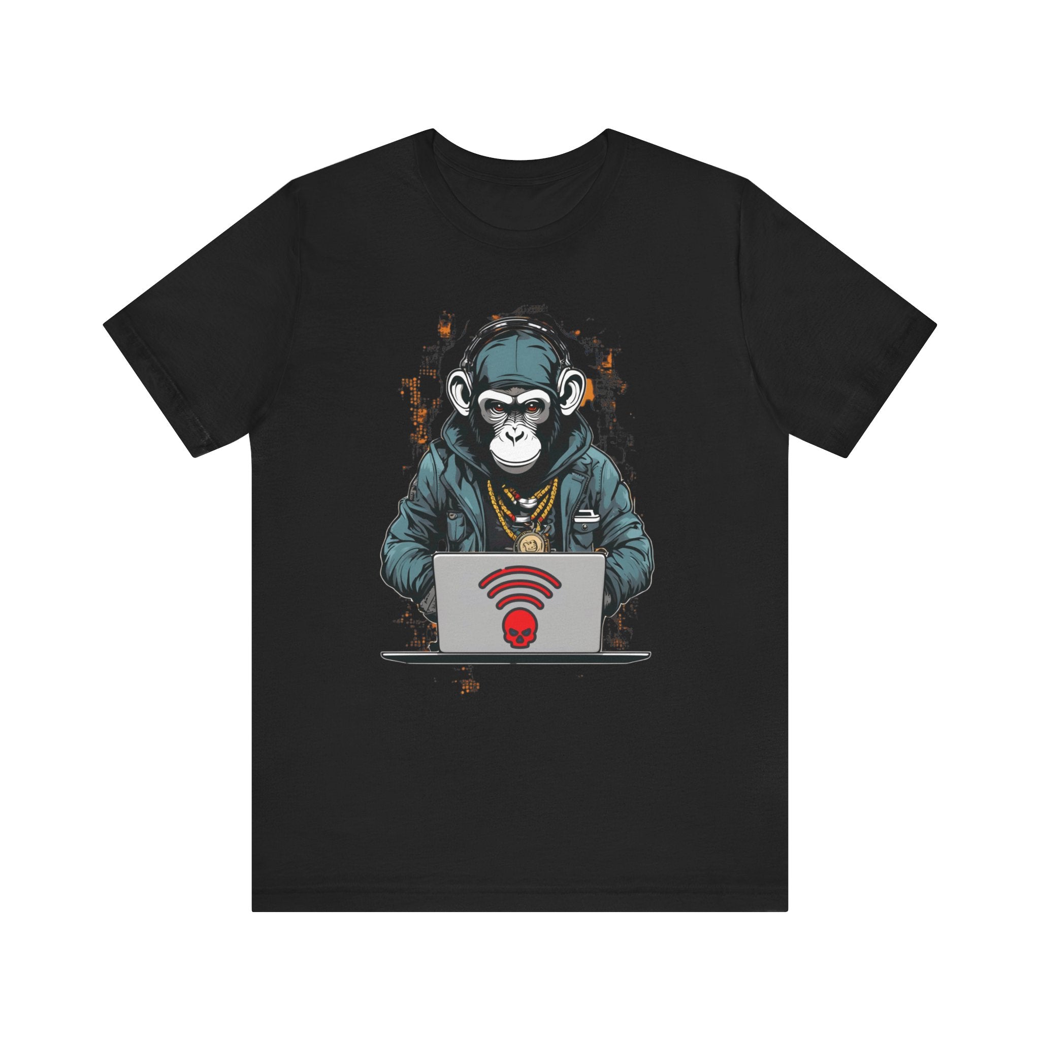 Monkey Hacker T-Shirt - Cool and Edgy Graphic Tee Unisex