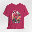 Flamingo Cocktail T-Shirt - Tropical Sunset Vibes  ( Unisex)