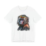 Vivid Mandrill Art T-Shirt - Colorful Wildlife Design  Unisex