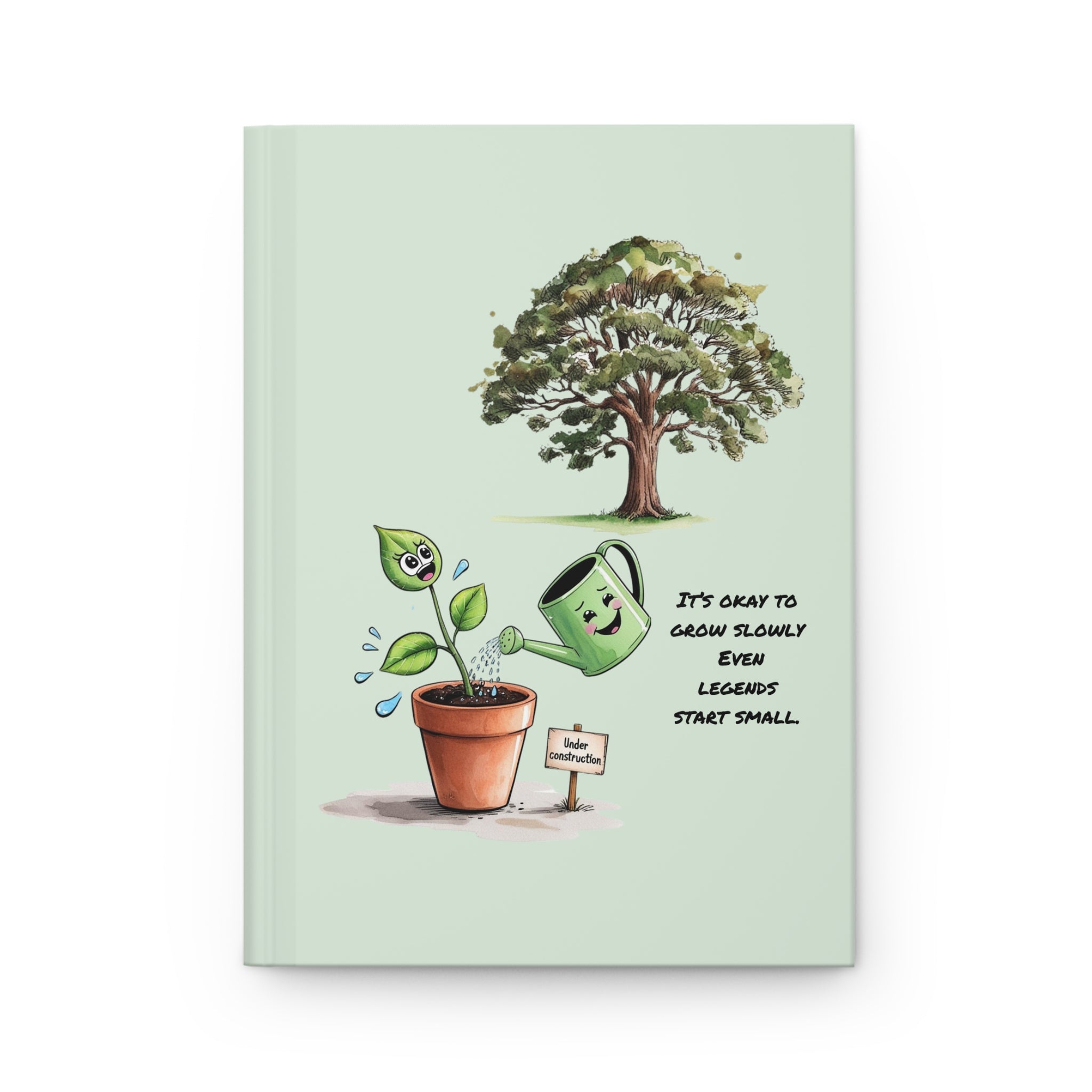 It’s Okay to Grow Slowly Journal — Motivational Growth Notebook