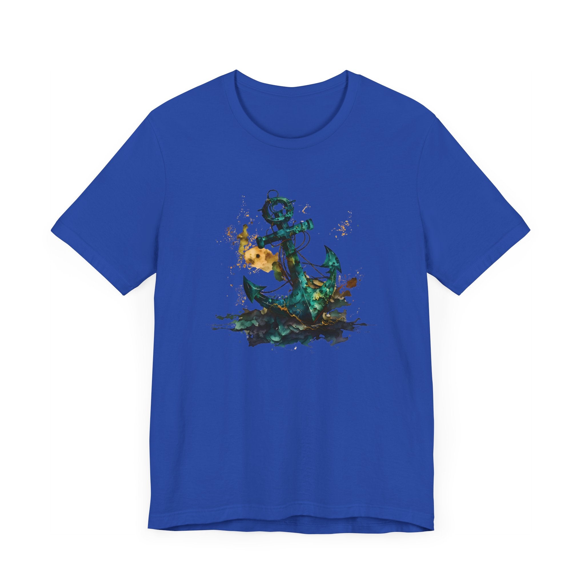 Blue Anchor T-Shirt - Embrace Nautical Charm -Unisex