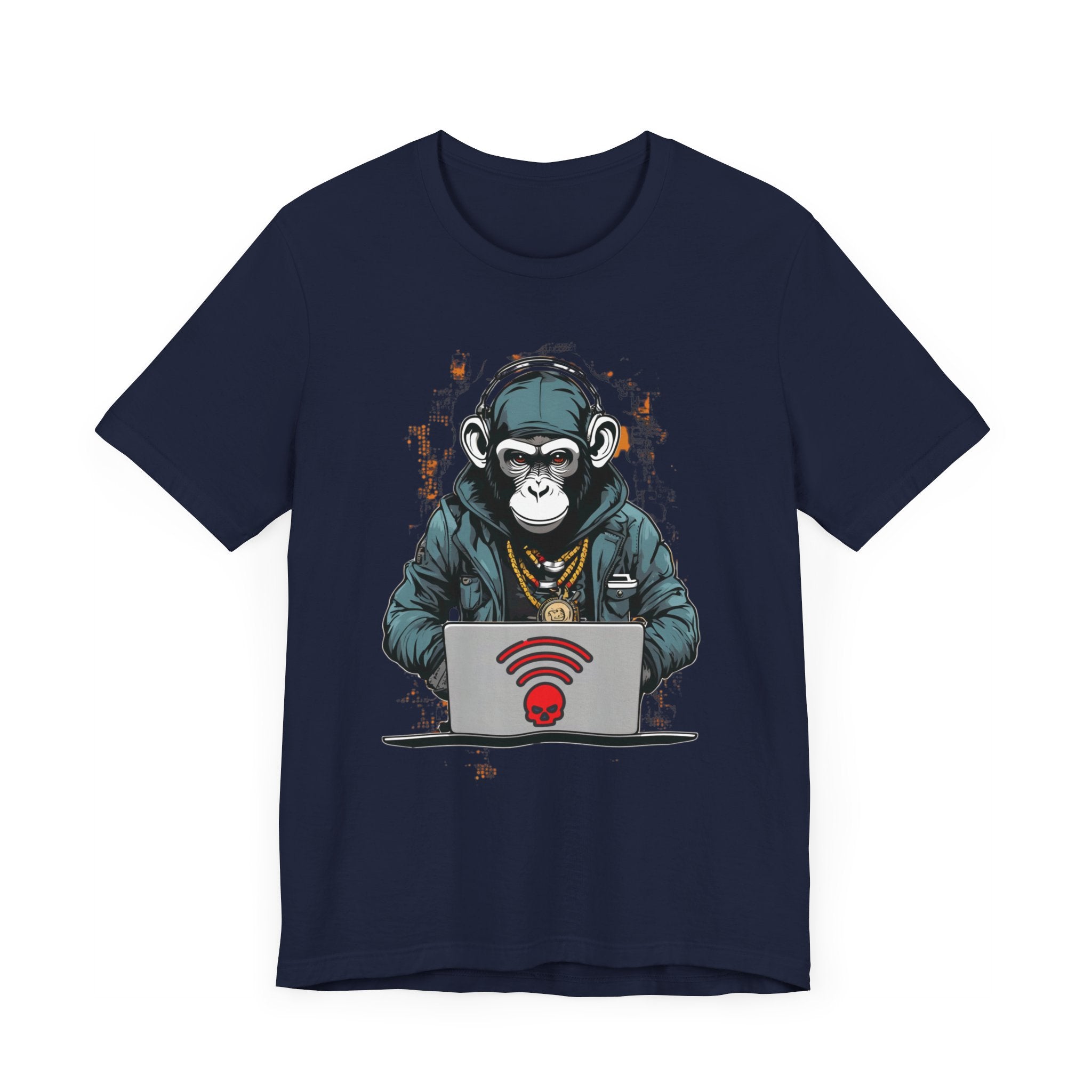 Monkey Hacker T-Shirt - Cool and Edgy Graphic Tee Unisex