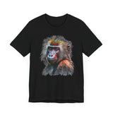 Vivid Mandrill Art T-Shirt - Colorful Wildlife Design  Unisex