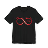 T-Shirt with Infinity Symbol and Hearts Forever and Always Design