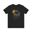 Colorful Sunflower T-Shirt - Artistic Paint Splash Design Unisex