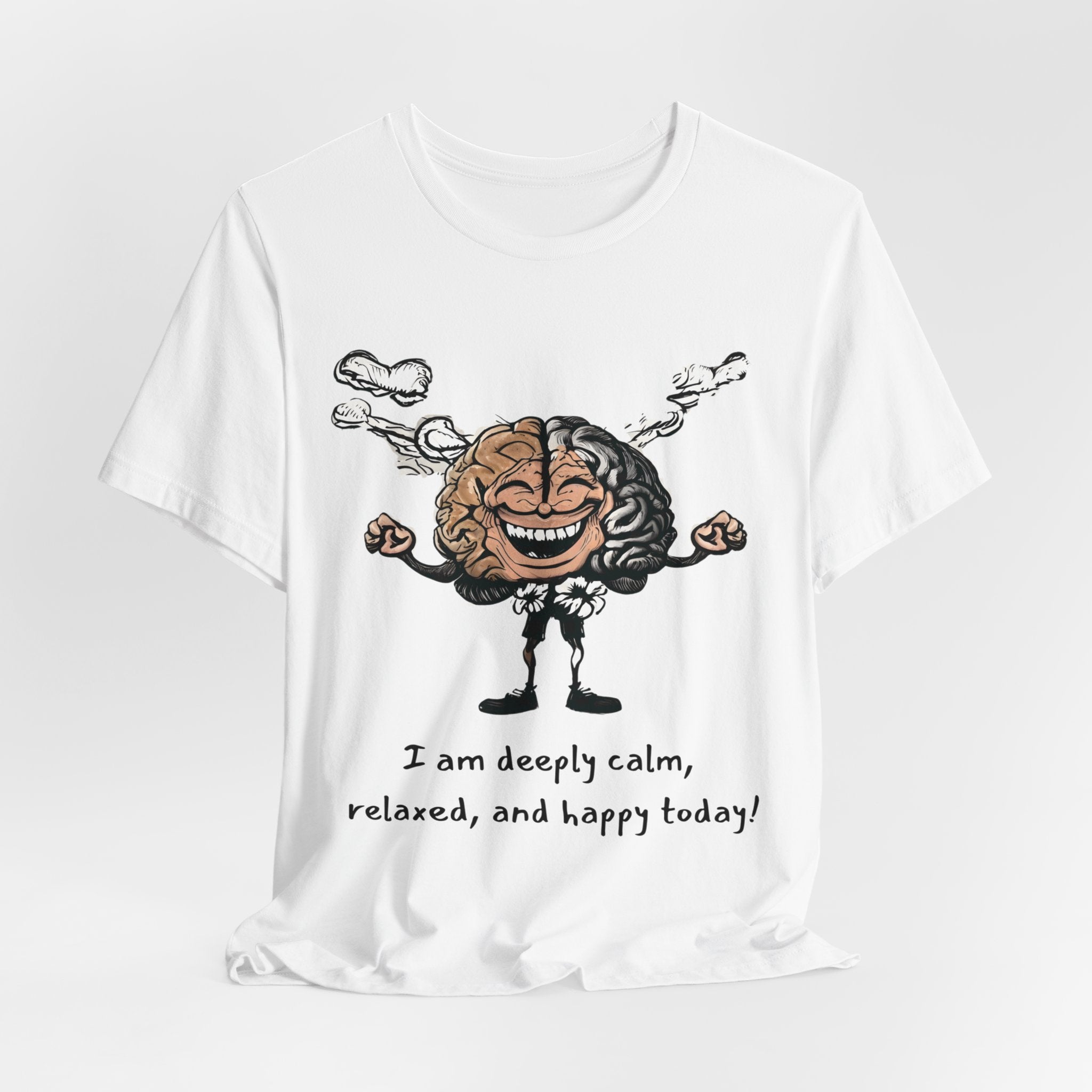 Funny Brain Graphic Tee | Sarcastic Split Personality Design