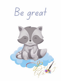 Dream Big, Be Wise, Be Great - Nursery Wall Art Barty life