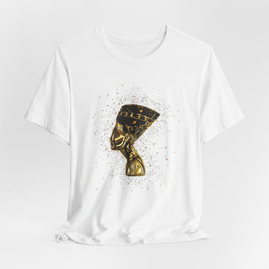 Gold Nefertiti T-Shirt - Embrace Timeless Elegance