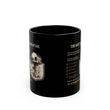 Motivational 'The Quiet Advantage' Black Coffee Mug — Inspirational Skull Design (11oz/15oz)
