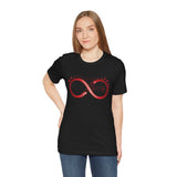 T-Shirt with Infinity Symbol and Hearts Forever and Always Design