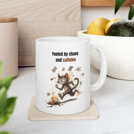 Fueled by Chaos and Caffeine Mug