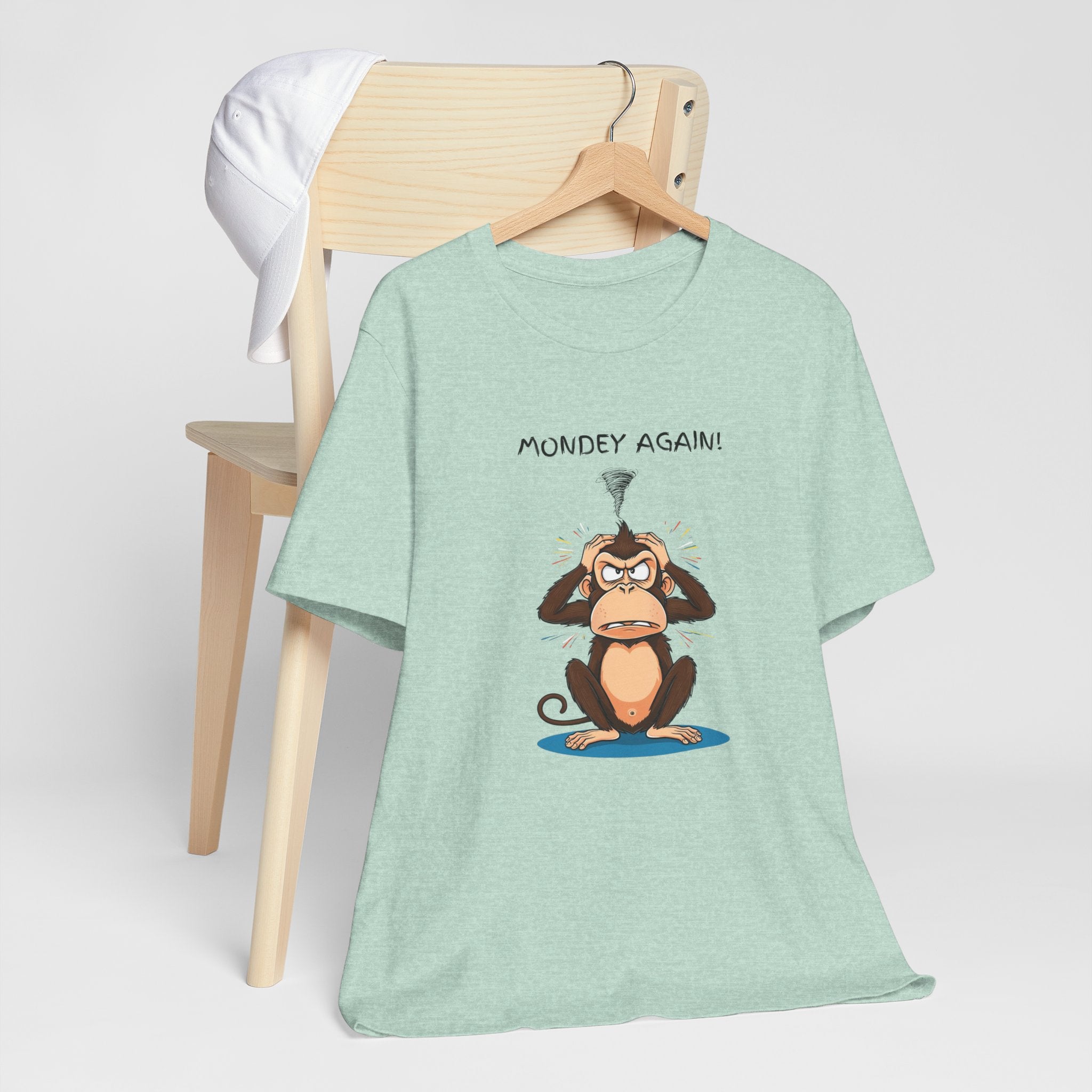 Funny Monkey Monday Again Unisex Tee