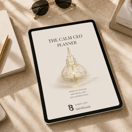 The Calm CEO Planner | Printable & Digital Business Planner for Female Entrepreneurs, Clarity & Sustainable Growth