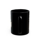 Motivational 'The Quiet Advantage' Black Coffee Mug — Inspirational Skull Design (11oz/15oz)