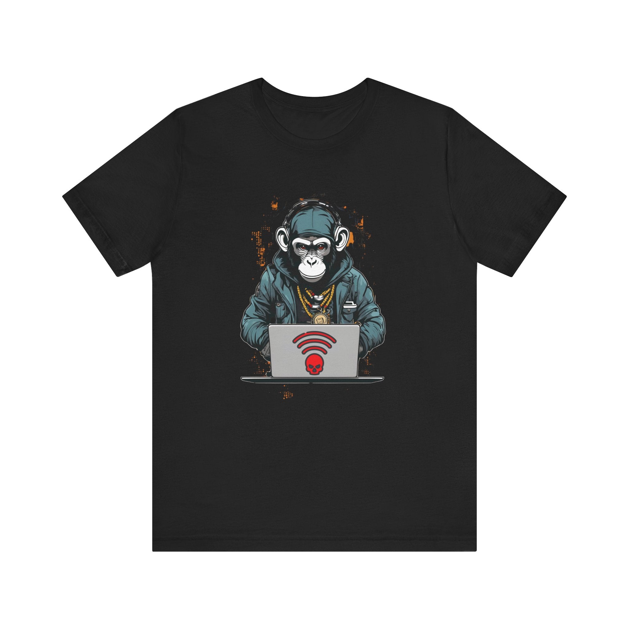 Monkey Hacker T-Shirt - Cool and Edgy Graphic Tee Unisex