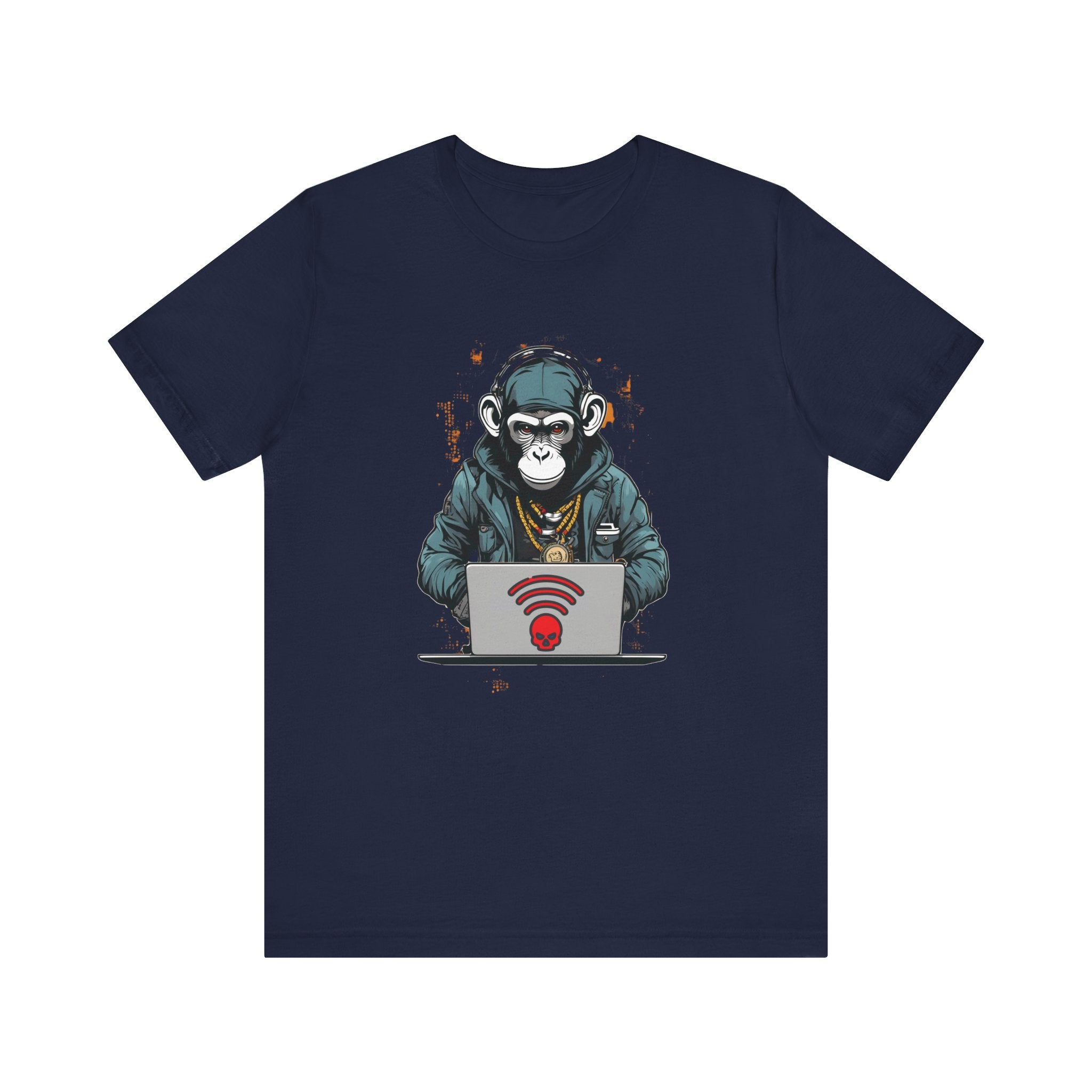 Monkey Hacker T-Shirt - Cool and Edgy Graphic Tee Unisex