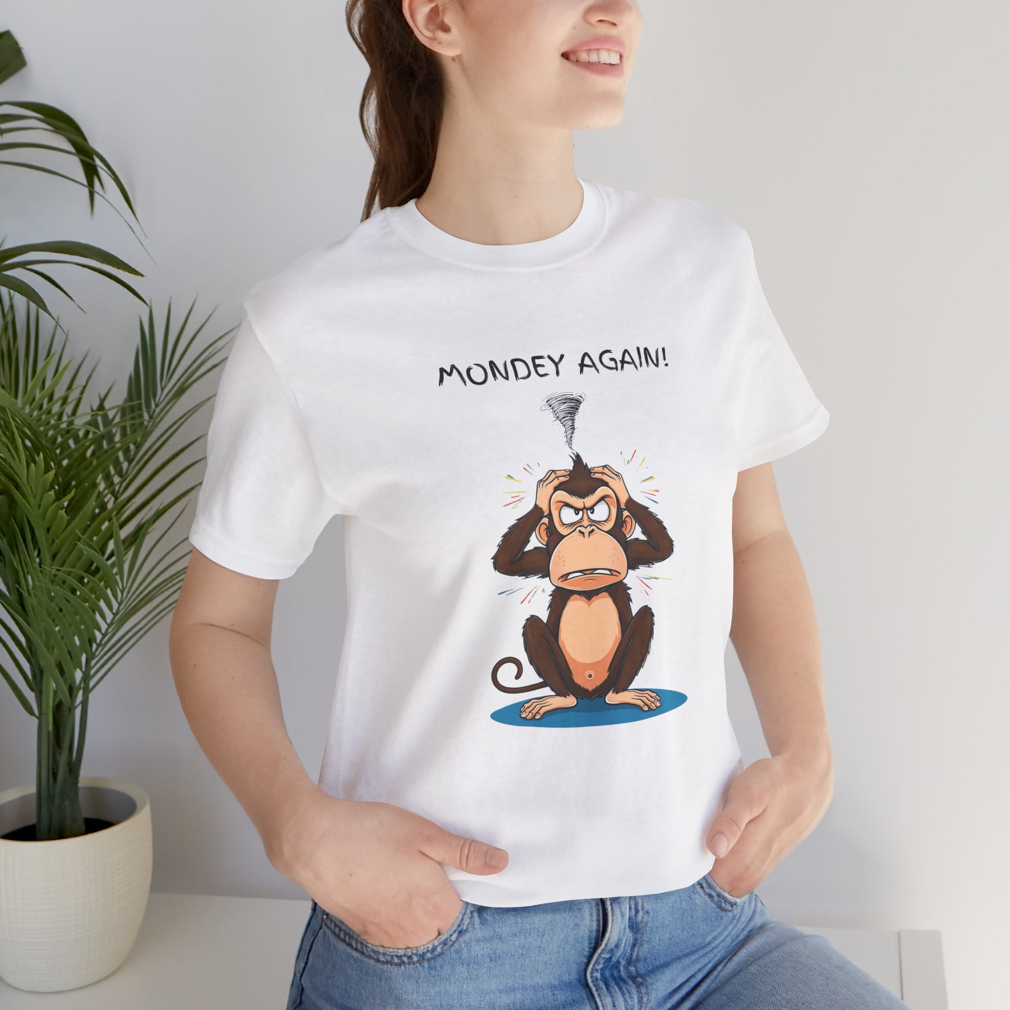 Funny Monkey Monday Again Unisex Tee