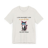 Cat Tee Live Your Best Life Graphic Shirt