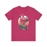 Flamingo Cocktail T-Shirt - Tropical Sunset Vibes  ( Unisex)