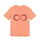 T-Shirt with Infinity Symbol and Hearts Forever and Always Design