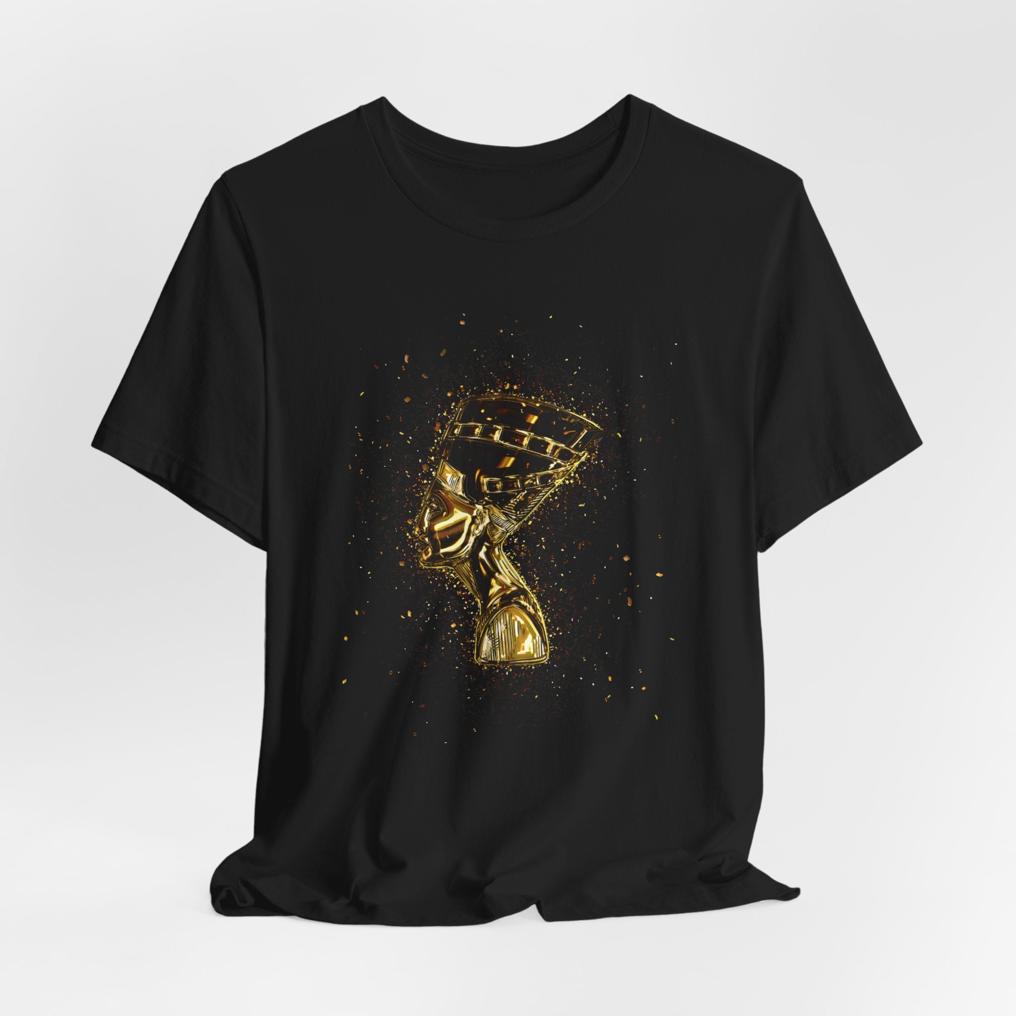 Gold Nefertiti T-Shirt - Embrace Timeless Elegance