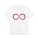 T-Shirt with Infinity Symbol and Hearts Forever and Always Design