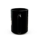 Motivational 'The Quiet Advantage' Black Coffee Mug — Inspirational Skull Design (11oz/15oz)