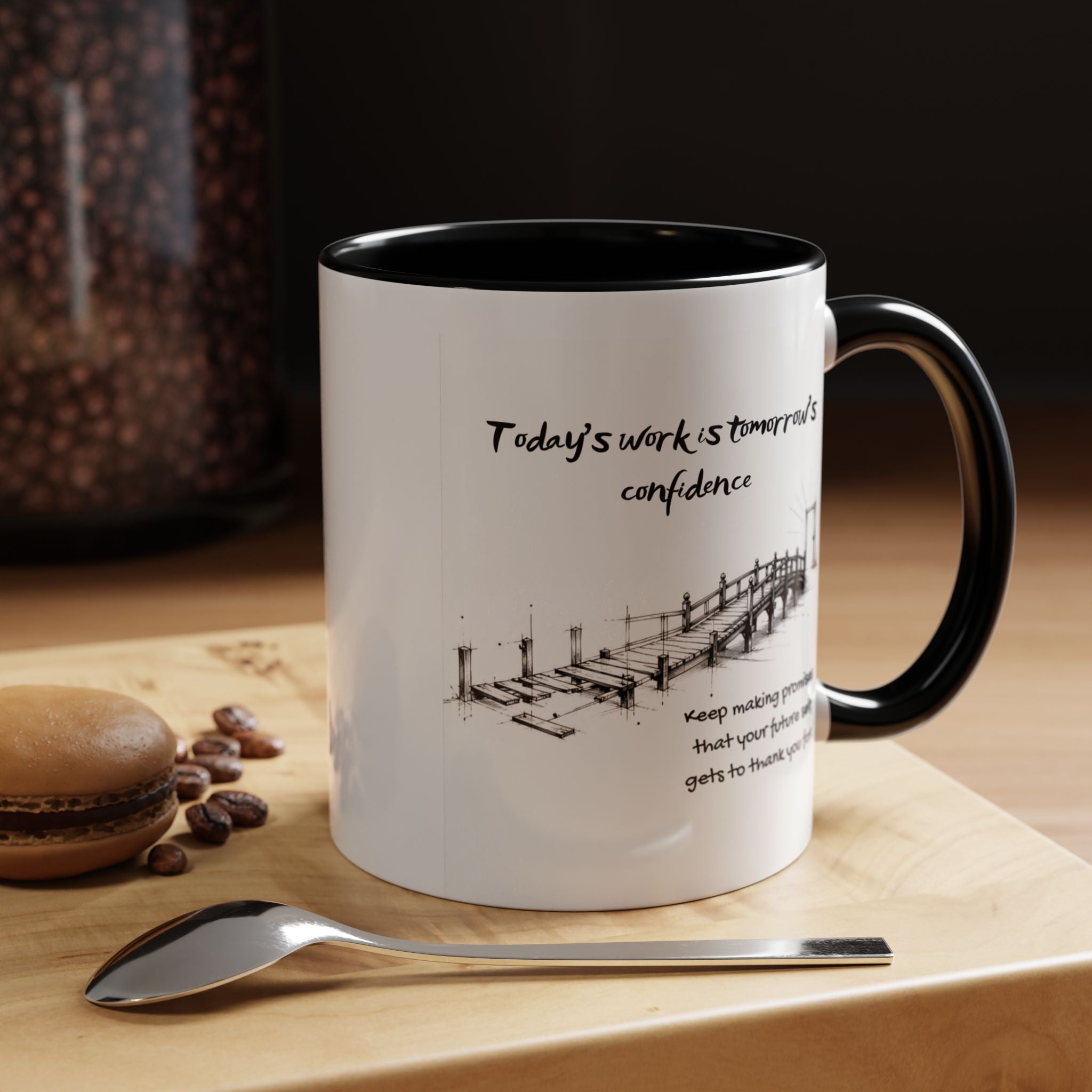 Tomorrow’s Confidence Mug – Motivational Coffee Mug for Consistency & Growth