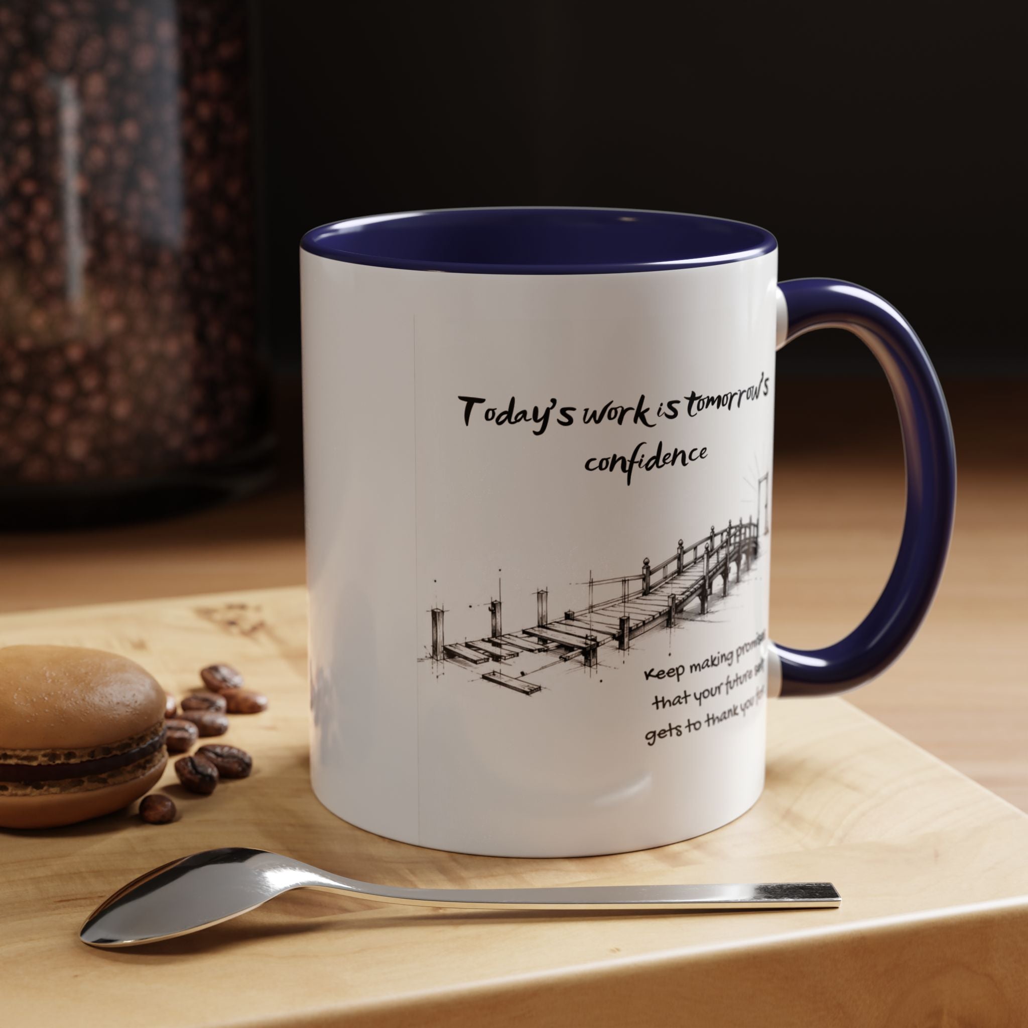 Tomorrow’s Confidence Mug – Motivational Coffee Mug for Consistency & Growth