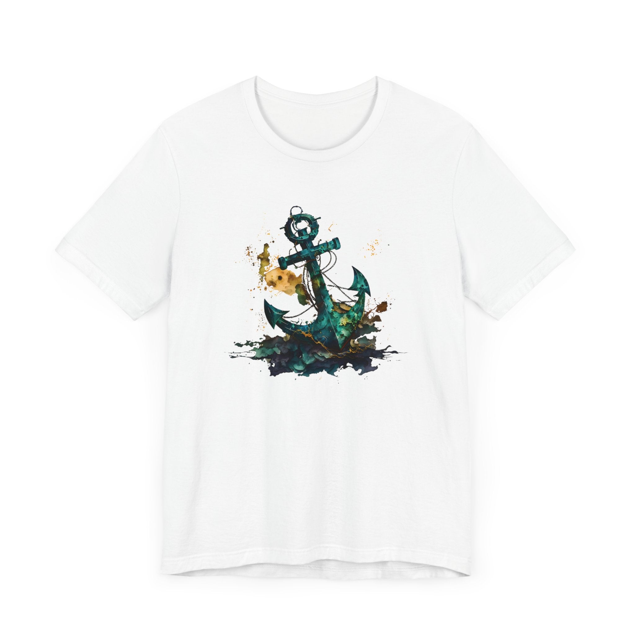 Blue Anchor T-Shirt - Embrace Nautical Charm -Unisex