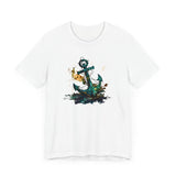 Blue Anchor T-Shirt - Embrace Nautical Charm -Unisex