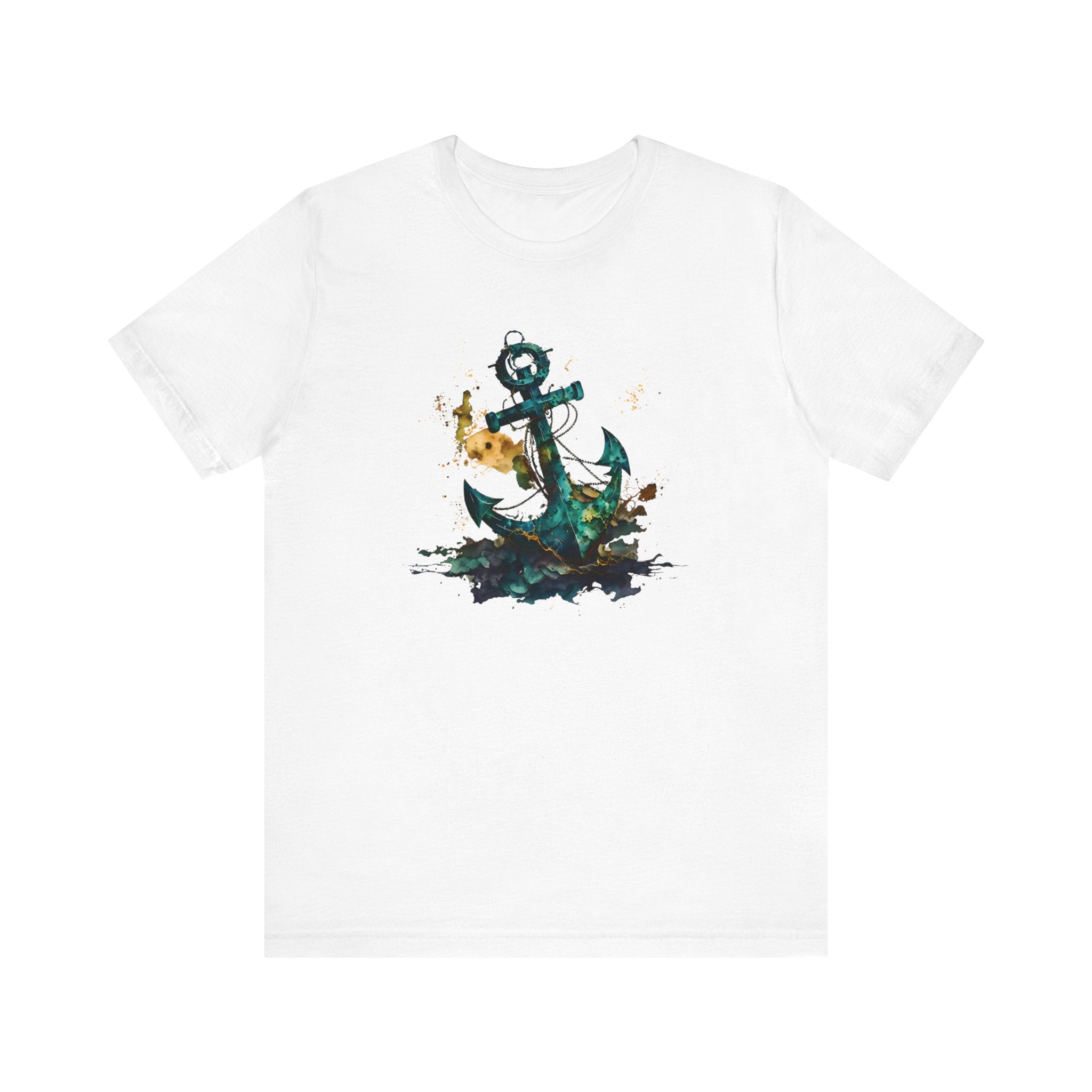 Blue Anchor T-Shirt - Embrace Nautical Charm -Unisex