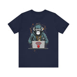 Monkey Hacker T-Shirt - Cool and Edgy Graphic Tee Unisex