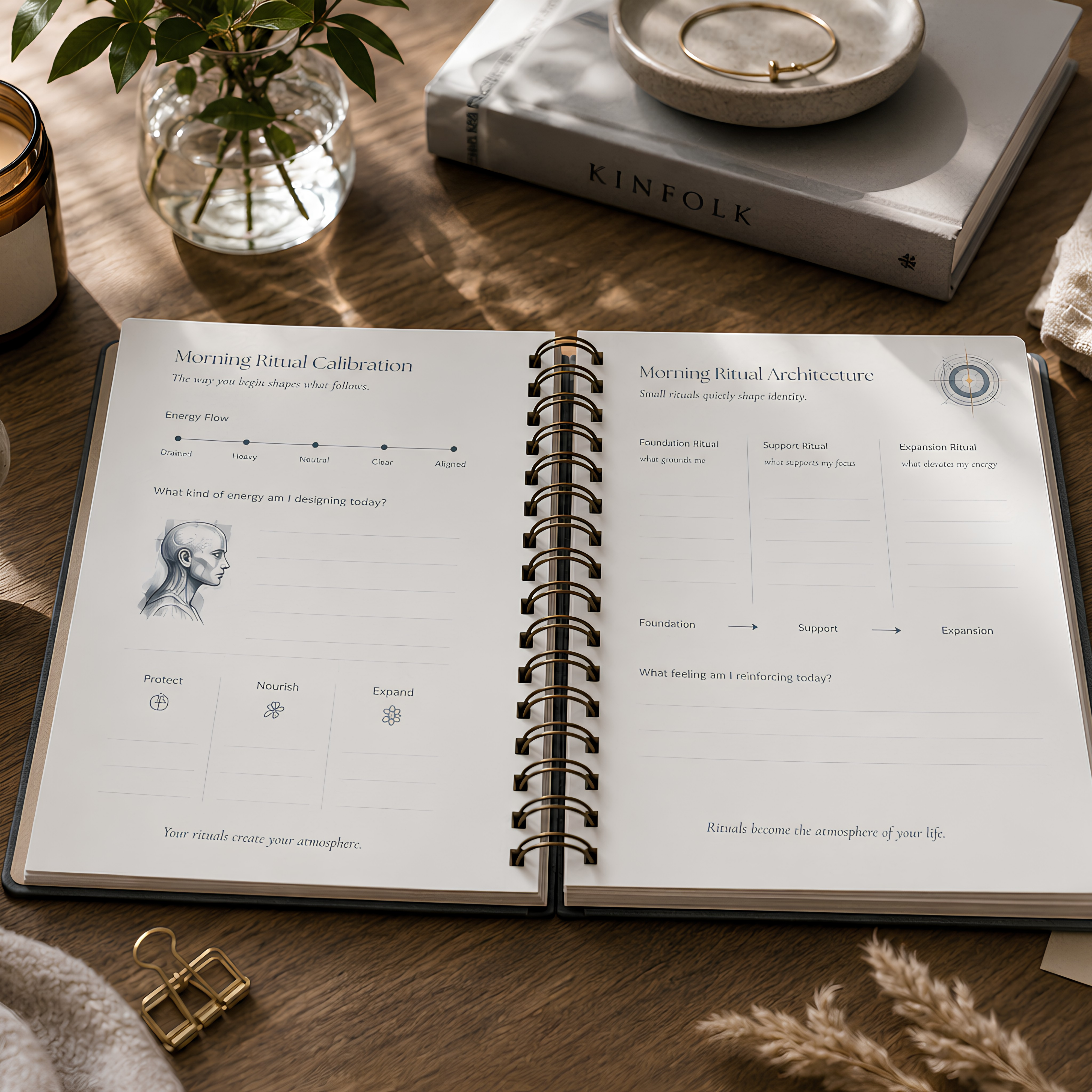 The Ritual Architect | Printable & Digital Ritual Planner for Intentional Living, Daily Alignment & Personal Growth