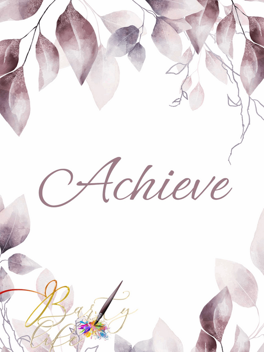 Dream, Believe, Achieve Wall Art Barty life