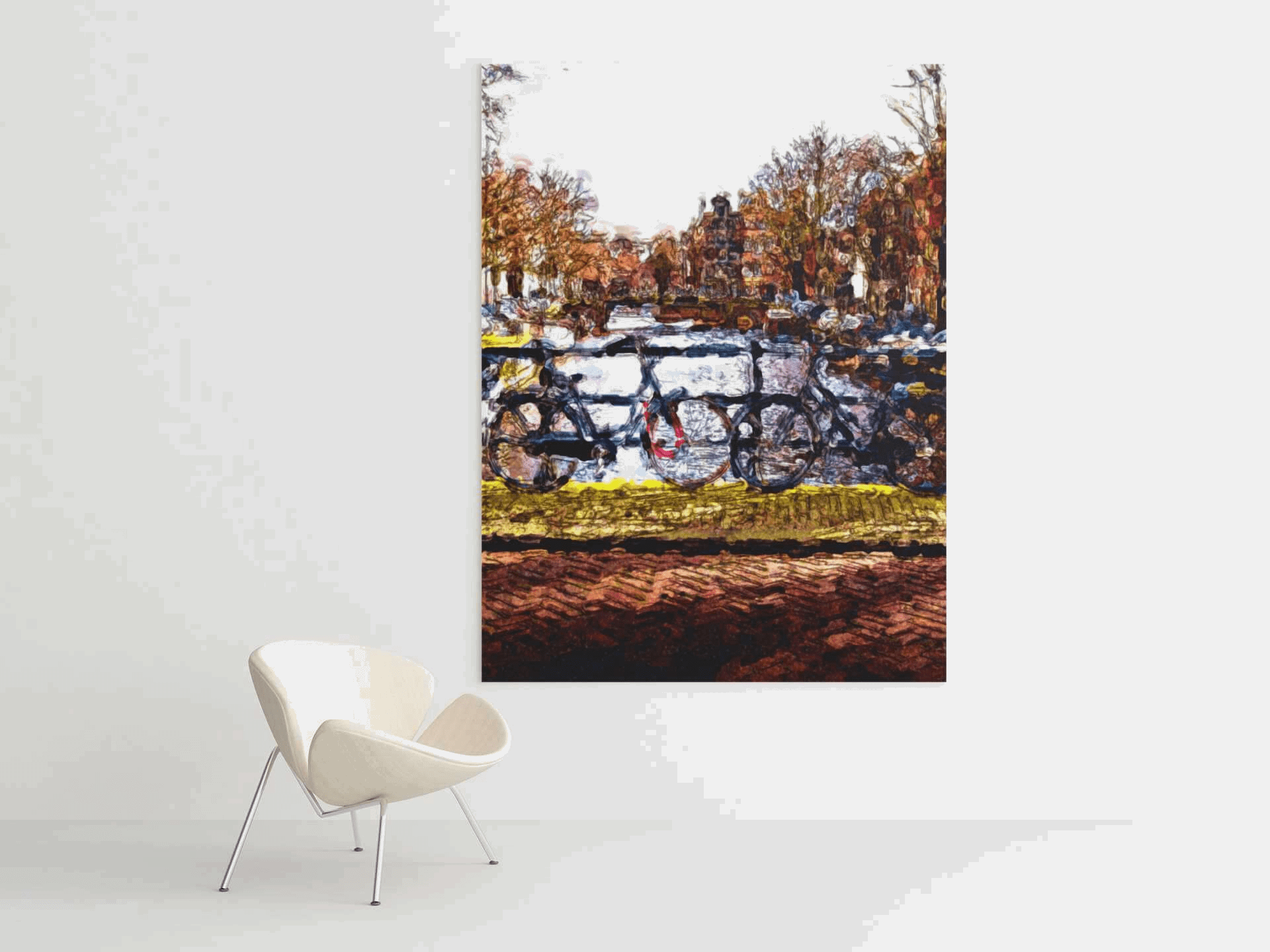 Amsterdam Watercolor Wall Art Barty life