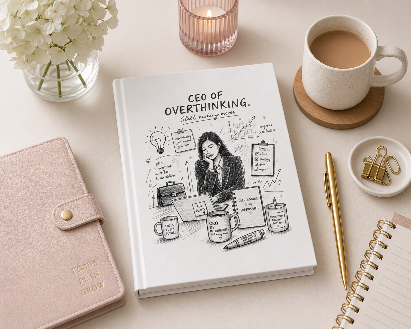 CEO of Overthinking Journal – Still Making Moves Notebook