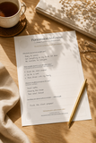 Permission to Focus – Free Printable Focus & Clarity Worksheet | Barty Life