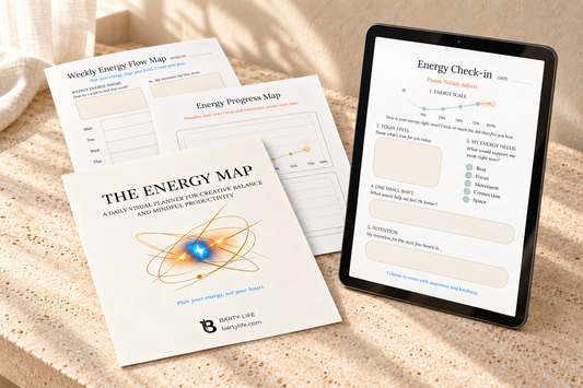 The Energy Map| Printable & Digital Planner for Energy Management, Self-Reflection & Intentional Productivity