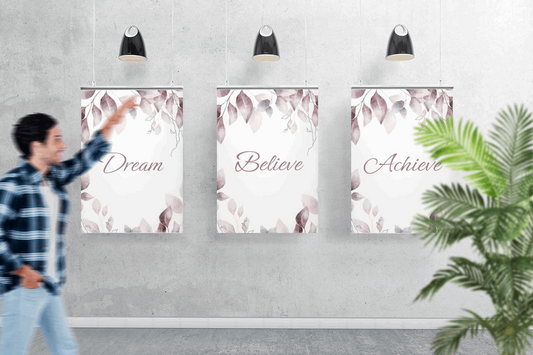 Dream, Believe, Achieve Wall Art Barty life