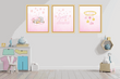 Elephant Girl On The Cloud, Toy, Sweet Dream- Nursery Wall Art Barty life