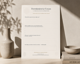 Permission to Focus free printable clarity worksheet preview – digital download by Barty Life