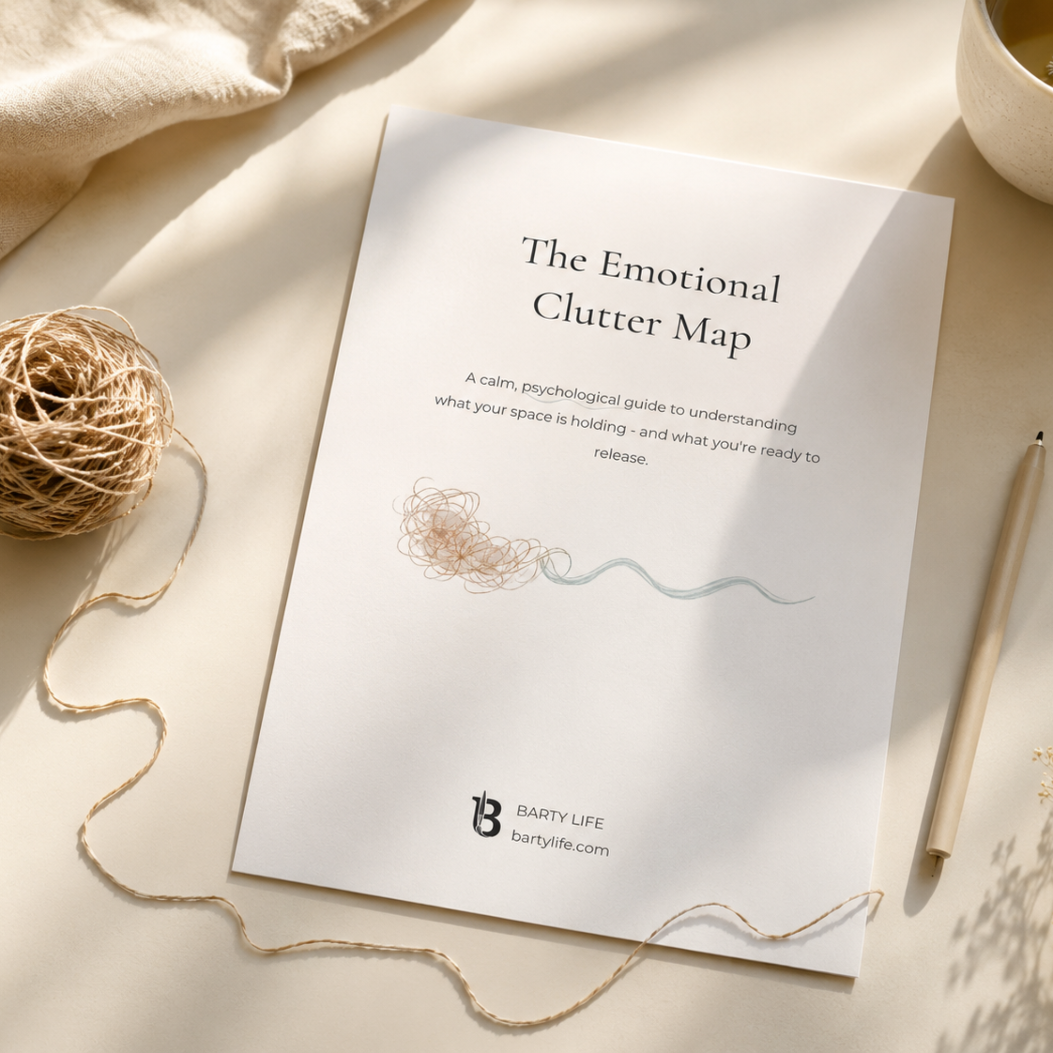 The Emotional Clutter Map | Printable & Digital Workbook for Decluttering, Emotional Clarity & Letting Go