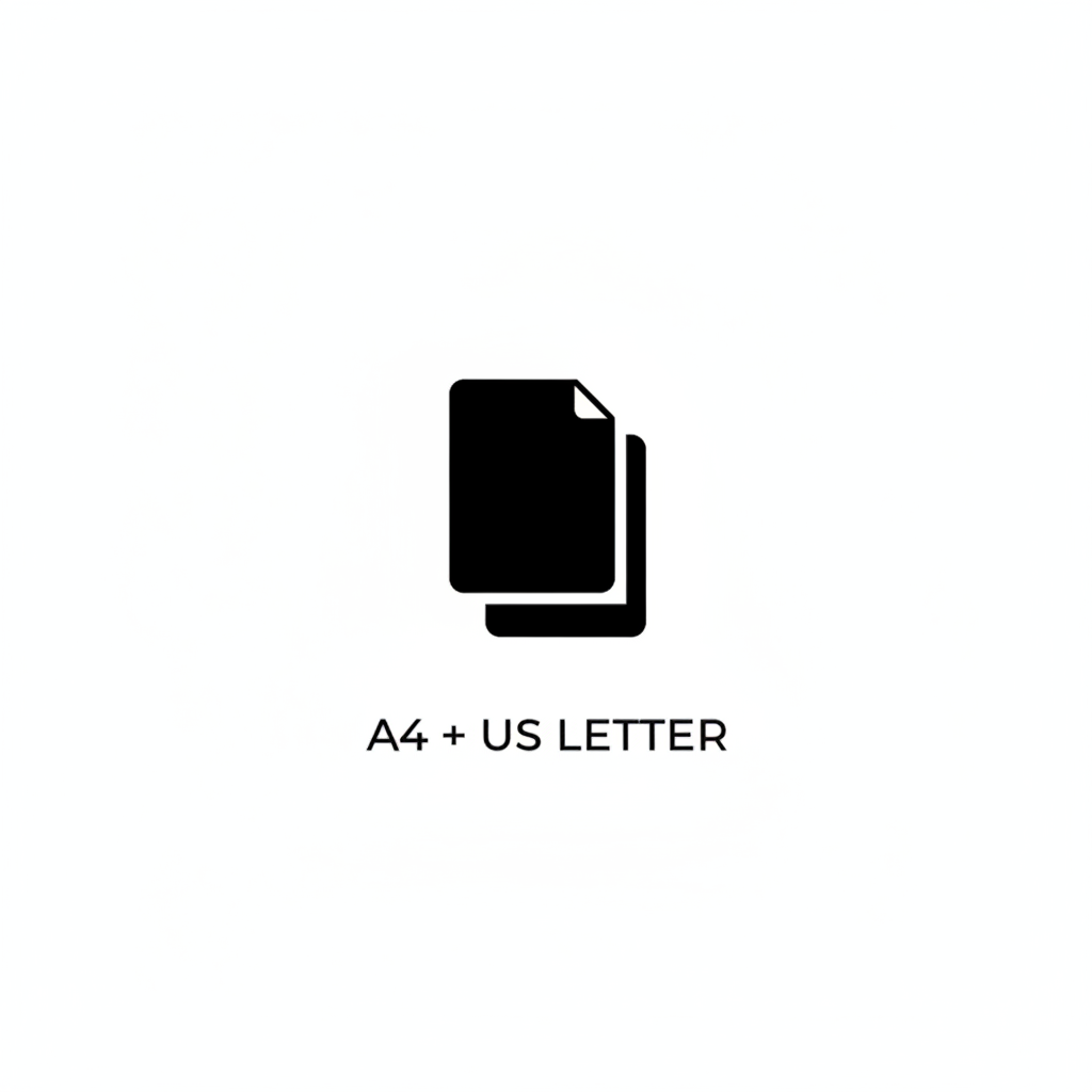 A4 + US Letter