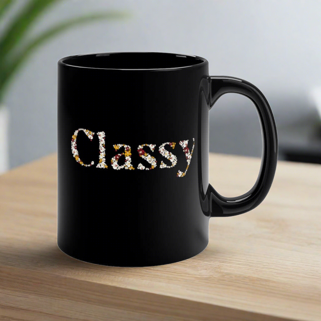 Classy Text Coffee Mug: Elevate Your Sips