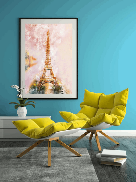 Eiffel tower watercolor wall art Barty life