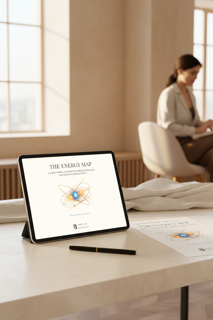 The Energy Map| Printable & Digital Planner for Energy Management, Self-Reflection & Intentional Productivity